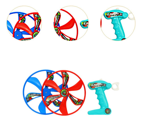 Pull Cord Flying Disc Toy Coordinación Funny Hand Eye