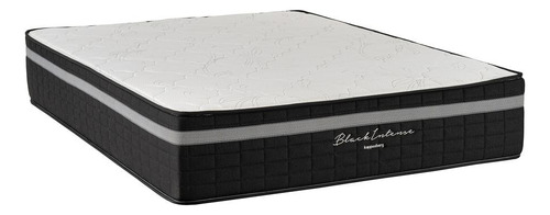 Colchão Queen Black Intense Kappesberg (158x198x33) Cr422b Cor Branco/Preto