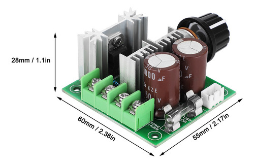 Controlador Velocidad Variable Motor Corriente Continua 10a