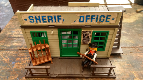 Set Vintage Sheriff Office Playmobil Casi Completo Oferta.!!