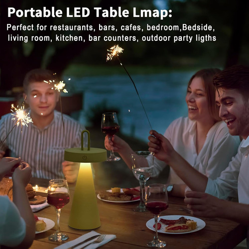 Linterna De Mesa Led Portátil, Recargable, Táctil, Moderna,