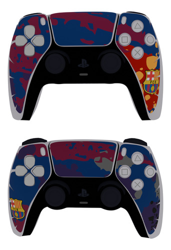 Skin Fc Barcelona Para Playstation 5 Digital Ps5 + 2stickers Barcelona_1