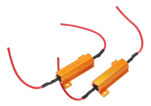 Imagen 3 de 10 de Resistencia De Carga De Bombillas 2pcs 50w 8ohm Wirewound De