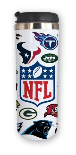 Termo Nfl Equipos Fútbol Americano Logos Regalo Fantasy 