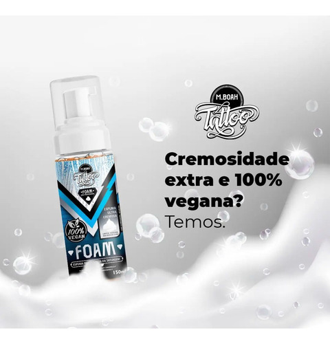 Espuma limpiadora de espuma para tatuajes, 150 ml