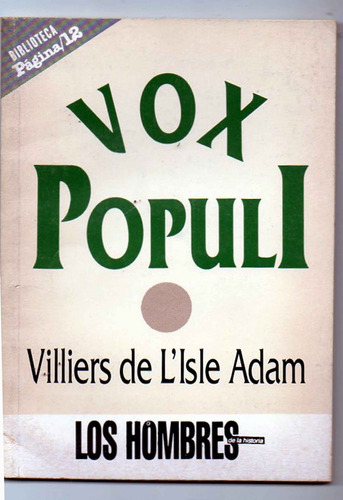 Vox Populi - Villiers De L Lsle Adam