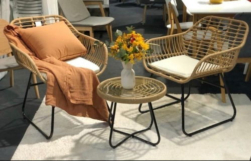 Imagen 5 de 10 de Juego Jardín Balcon Modelo Toscana Almohadon Y Mesa Cuotas