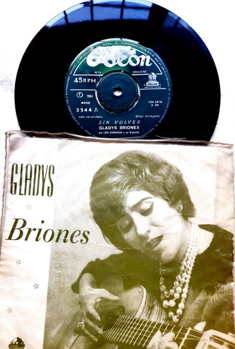 Vinilo Single Gladys Briones Excelente Estado Odeon 1964