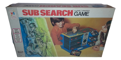 Sub Search Juego D Mesa Milton Bradley 1973 Guerra Submarina