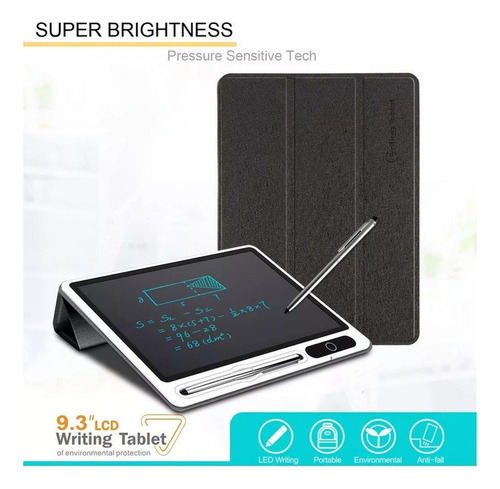 / Tableta De Escritura Lcd De 10 Pulgadas Con Cubierta