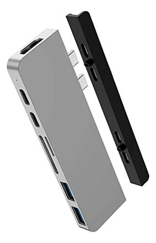 Hub Usb C Hyperdrive, Adaptador Mac Tipo C De Doble Hub Para