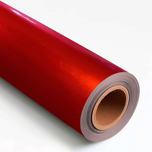 Vinil Automotriz Full Wrap Red Ruby Metallic 1,52x18 M Color Ruby Red