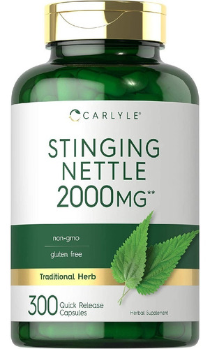 Extracto De Hoja De Ortiga 2000 Mg Carlyle 300 Capsulas