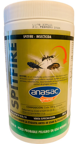 Spitfire Mata Insectos Rastreros-excelente Efecto Residual