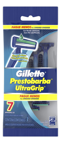Máquina para afeitar Gillette Prestobarba UltraGrip 7 u