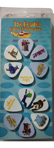 Pack X 12 Puas Guitarra Yelow Submarine The Beatles Perris L