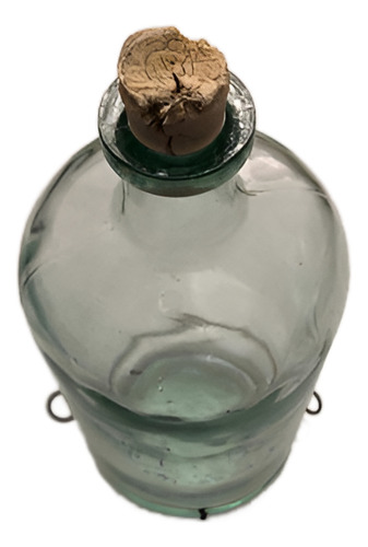 Frasco Antiguo De Vidrio De Medicina.rivero,industria Argent (Usado)