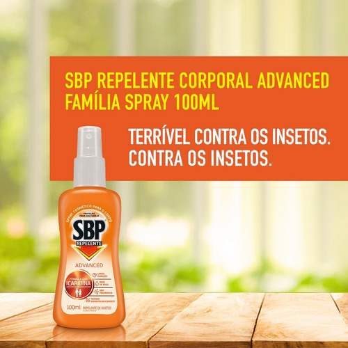 Repelente Em Spray Sbp Icaridina 100ml