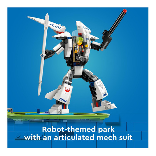 Lego City Robot World Roller Coaster Building Building De De