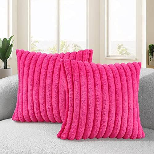 Gujiahone Juego De 2 Fundas De Almohada Decorativas De Piel