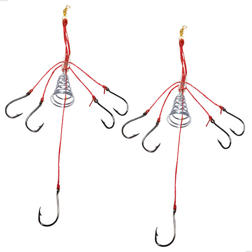 Kit 02 Chuveirinho Pesca Carpa Cabeçuda Capim Hungara Curimba Anzol Chinu N°6
