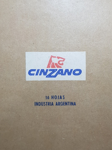 Imagen 3 de 6 de Antiguo Cuaderno Rayado Cinzano Raro! Mag 56686