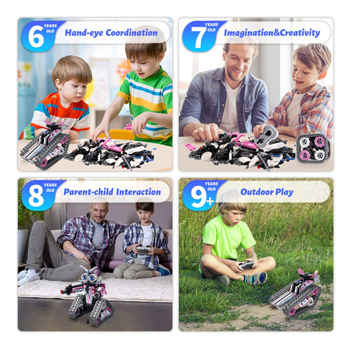 Kit De Construcción De Robot Control Remoto Para Niñas De 8