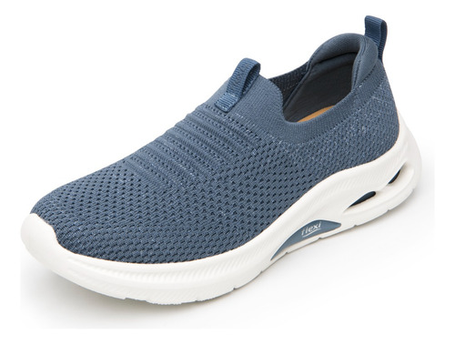 Tenis Sneaker Urbano Slip On Flexi Mujer Denim 22-26 Mod. 135201