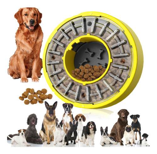 C And E Limited Puzzle Slow Feeder Dog Bowl; Juguetes De Rom