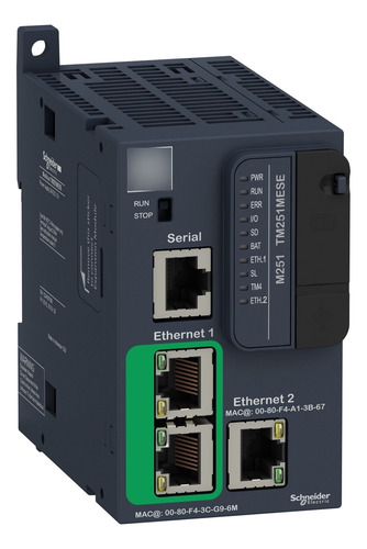 Tm251mese Plc Logic Controller, Modicon M251, 2x Ethernet