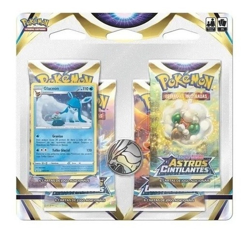 Imagem 2 de 4 de Blister Quadruplo Leafeon E Glaceon Astros Cintilantes Ee9