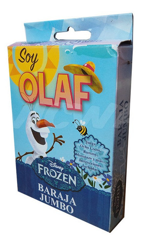 Juego De Mesa De Frozen Rumbling Rock Y Baraja Jumbo Olaf