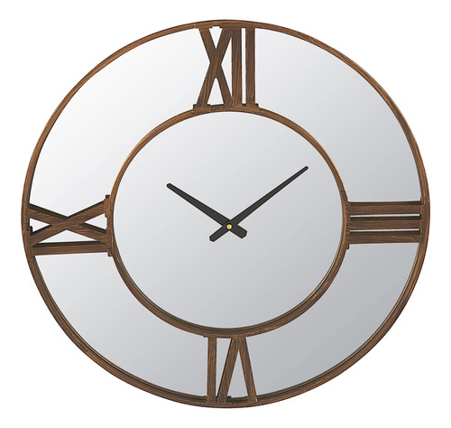 Creative Co-op Ec0351 Reloj De Pared Con Espejo De Metal Y A