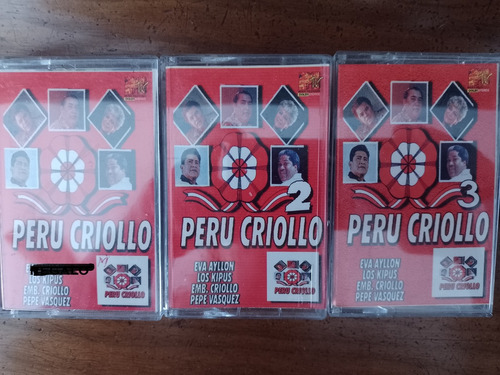 Lote 3 Cassettes Casetes Perú Criollo Originales