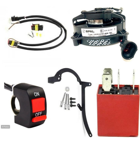 Kit Ventoinha Spal Ktm Exc-f 17-21 Husq ( Aciona Automatico)