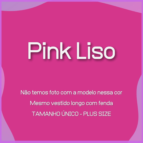 Vestido Plus Size Longo Com Fenda Frontal Frete Grátis