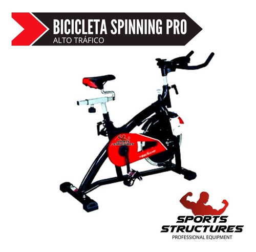 Bicicleta Estática Spinning De Alto Trafico Para Gym