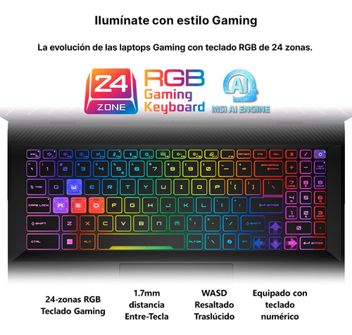 Laptop Gaming Msi Sword 16hx 15.6 Ci7 16gb 1tb Ssd Rtx4070 Gris