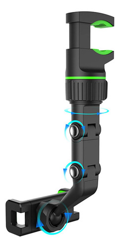Soporte Para Teléfono Con Espejo Retrovisor De 360°