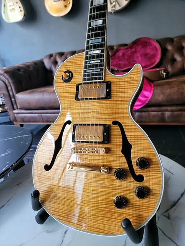 Gibson Les Paul Custom Florentine Plus 5a Custom Shop 1996 Diestro Natural Ebony (Usado)