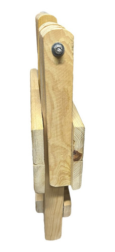 Banco Plegable Mardam Madera De Pino Reforzado Black