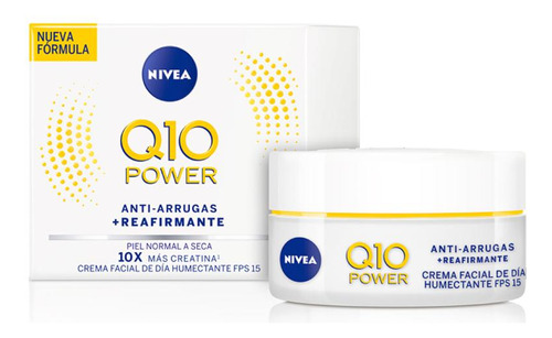 Crema Facial Anti-arrugas Nivea Q10 Power Dia 15fps 50ml