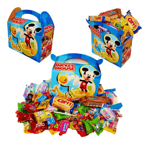 Cajita Feliz Dulces Sorpresa X12und Piñata Mickey Mouse