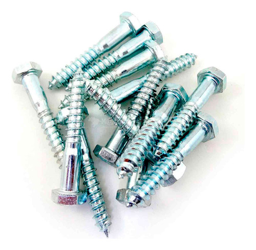 Parafuso Rosca Soberba Cabeça Sextavado De Aperto Chave Com Rosca Soberba Jomarca 1/4x60 60 - 60mm X 6.35mm