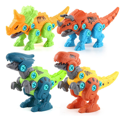 Juguete De Dinosaurios Armables Con Taladro Eléctrico