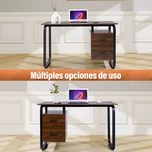 Mesa De Estudio De Oficina Minimalista Guogo Escritorio Con Dos Cajones Estudio Para Oficina En Casa