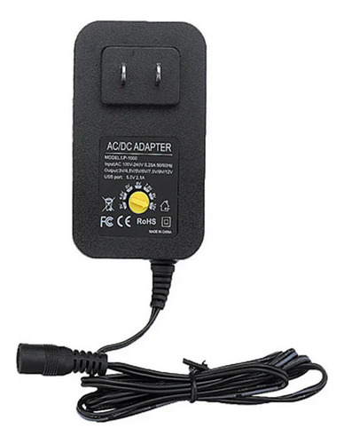Adaptador De Corriente Ajustable 3v 2a 6v.. 5v 5v 12v Ac/dc.