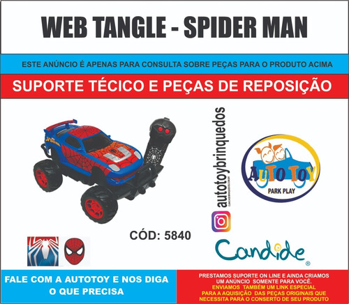 Web Tangle 5840 -  Spiderman - Peças De Reposição