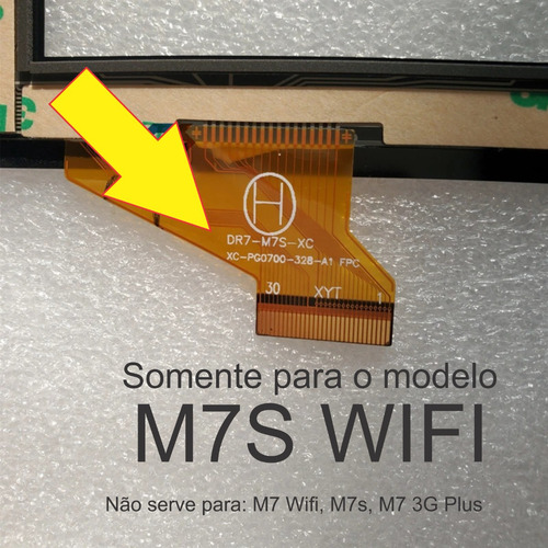 Tela Touch Vidro M7s Xc-pg0700-328