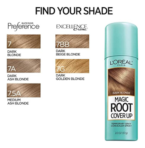 L'oreal Paris Root Cover Up, Temporal, Gris